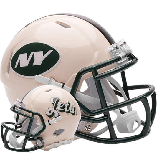 New York Jets Riddell Speed Mini Football Helmet retro officially licensed NFL collectible