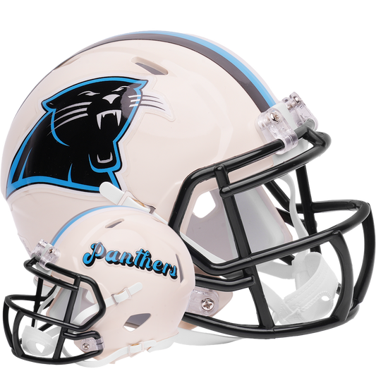 Carolina Panthers Riddell Speed Mini Football Helmet retro officially licensed NFL collectible