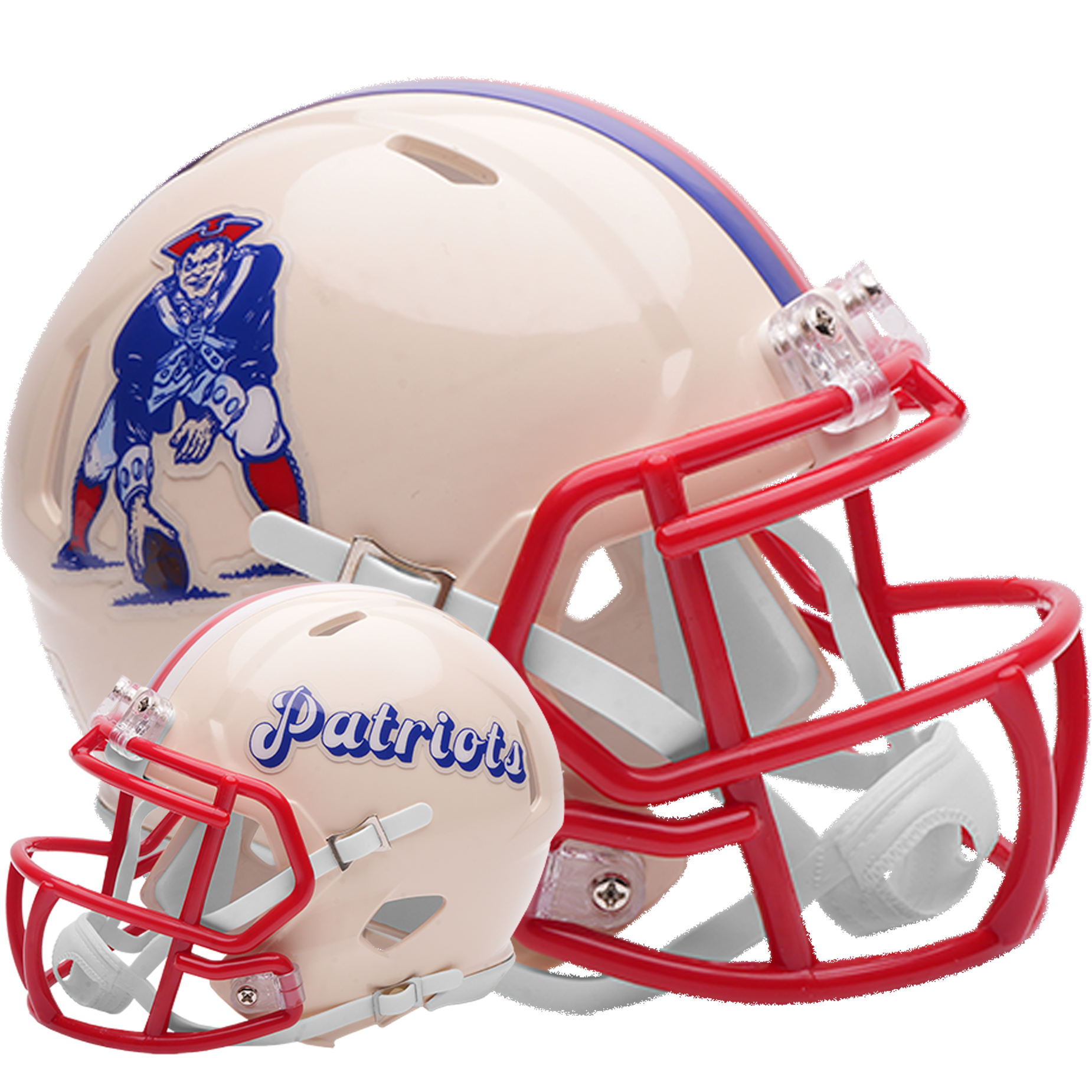 New England Patriots Riddell Speed Mini Football Helmet retro officially licensed NFL collectible