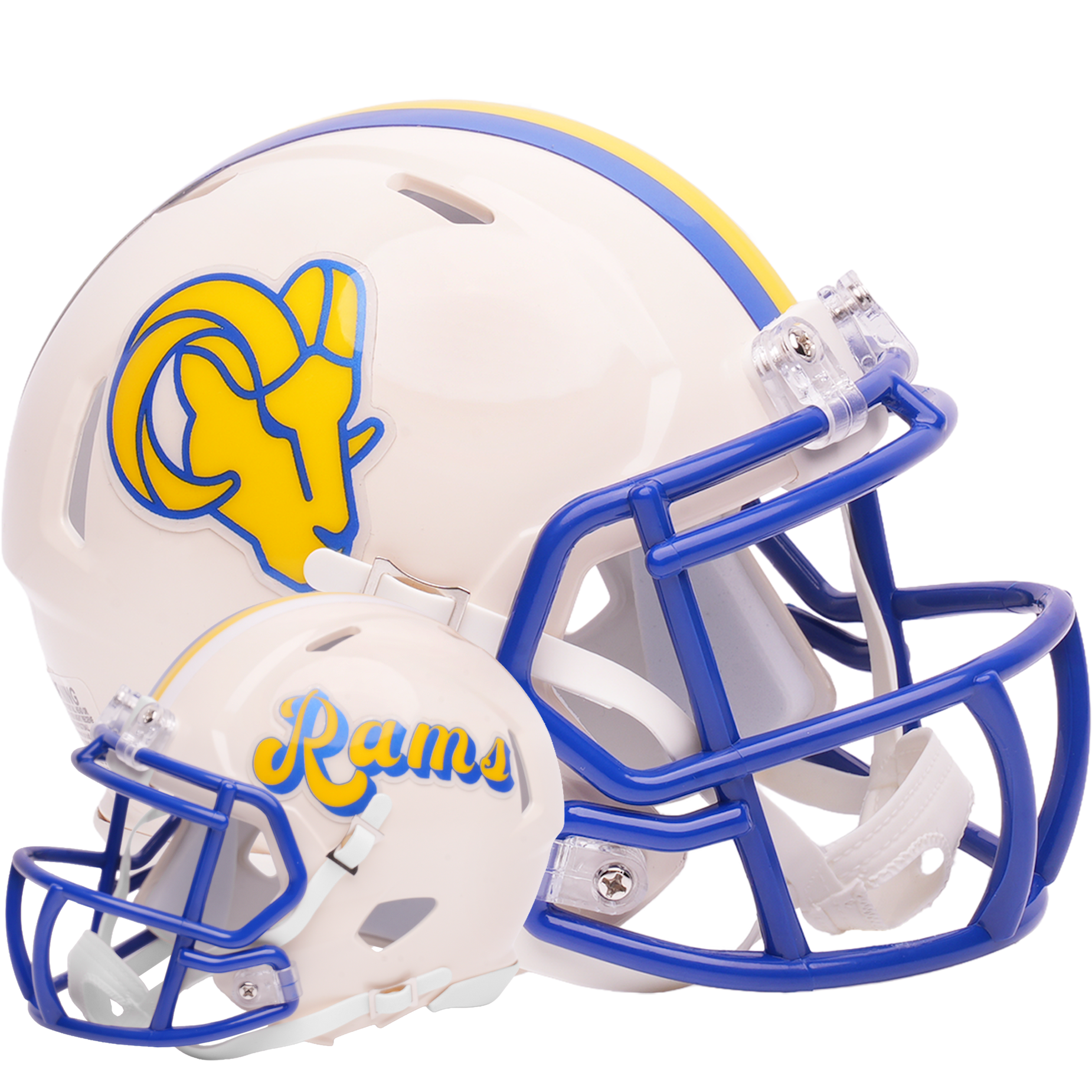 Los Angeles Rams Riddell Speed Mini Football Helmet retro officially licensed NFL collectible