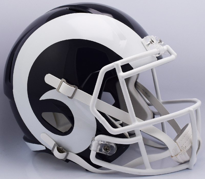 Los Angeles Rams full size replica throwback helmet