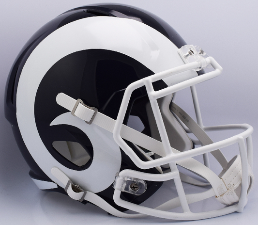 Los Angeles Rams full size replica throwback helmet