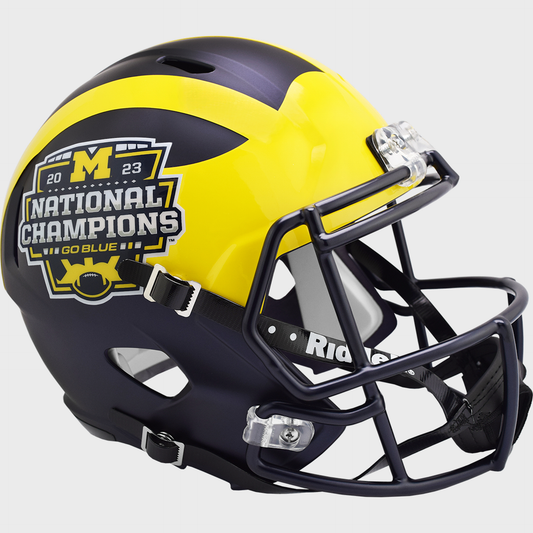 Michigan Wolverines National Champs full size replica helmet