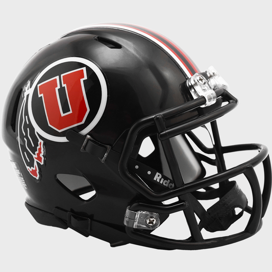 Utah Utes black mini helmet