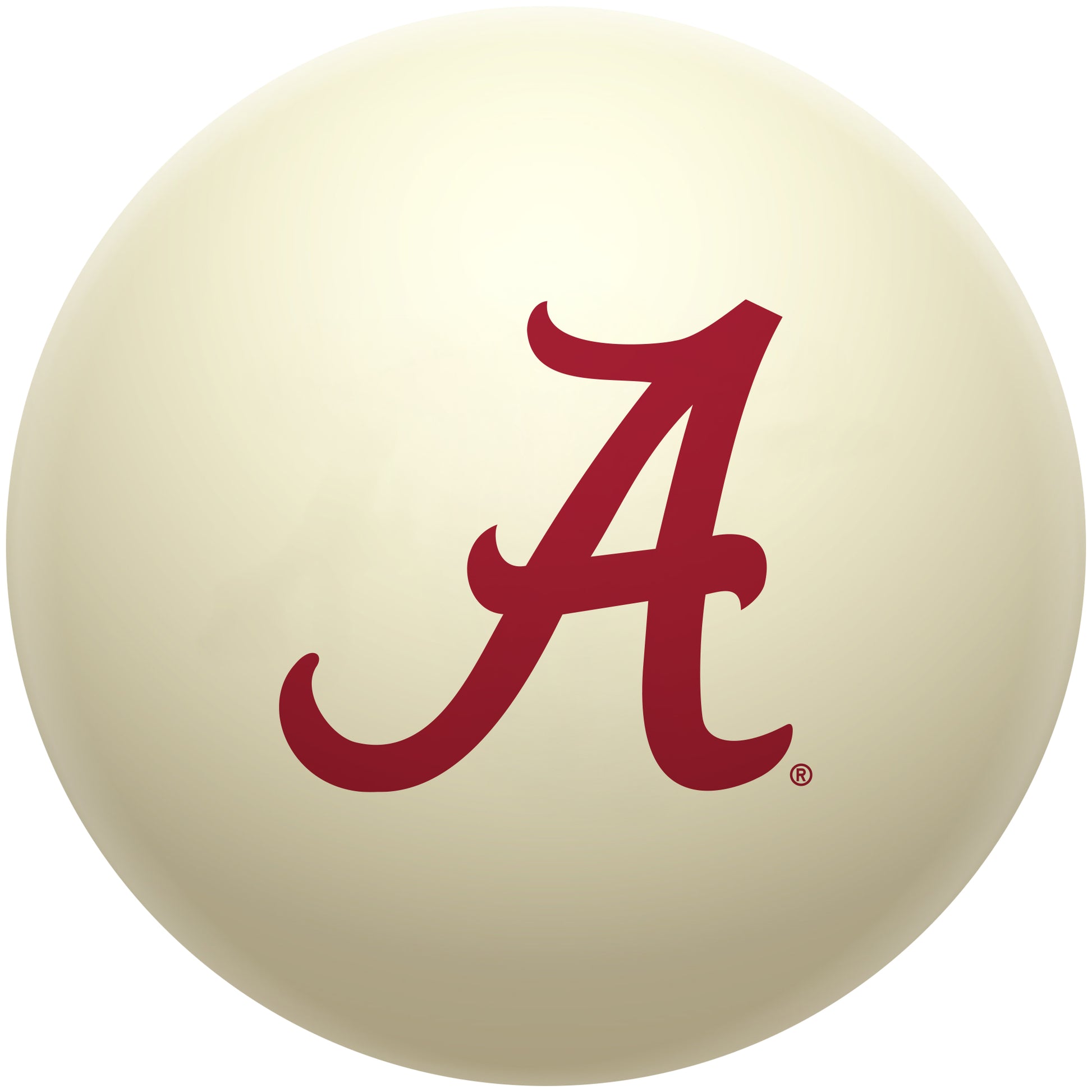 Buy Official Alabama-Crimson-Tide-Pool-Cue-Ball Regulation Pool Table Cue Ball   Premium College Billiard Replacement Ball Front View