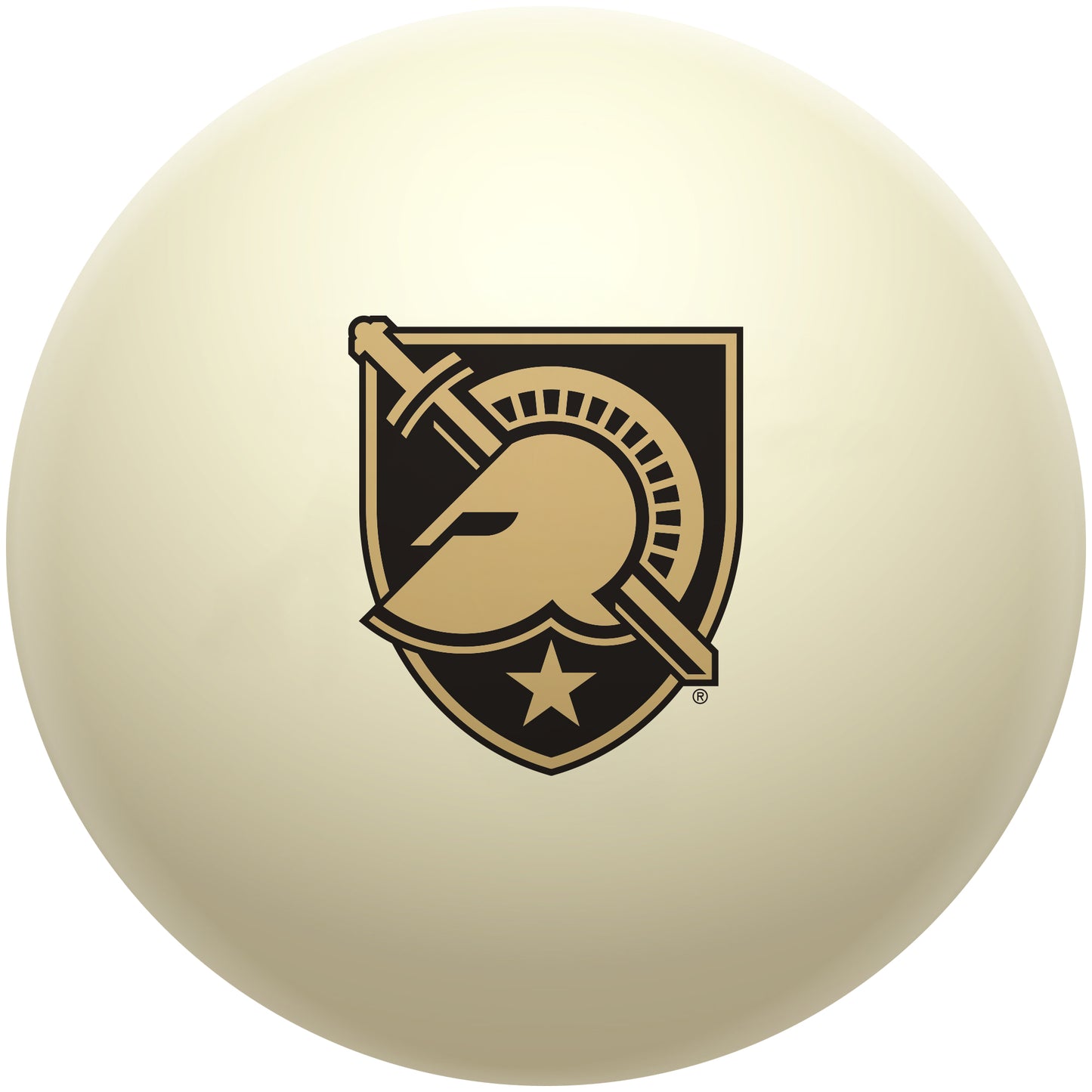 Buy Official Army-Black-Knights-Pool-Cue-Ball Regulation Pool Table Cue Ball   Premium College Billiard Replacement Ball Front View