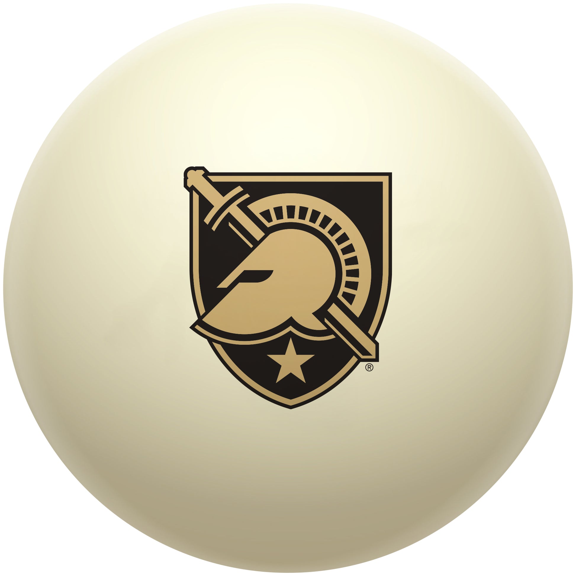 Buy Official Army-Black-Knights-Pool-Cue-Ball Regulation Pool Table Cue Ball   Premium College Billiard Replacement Ball Front View