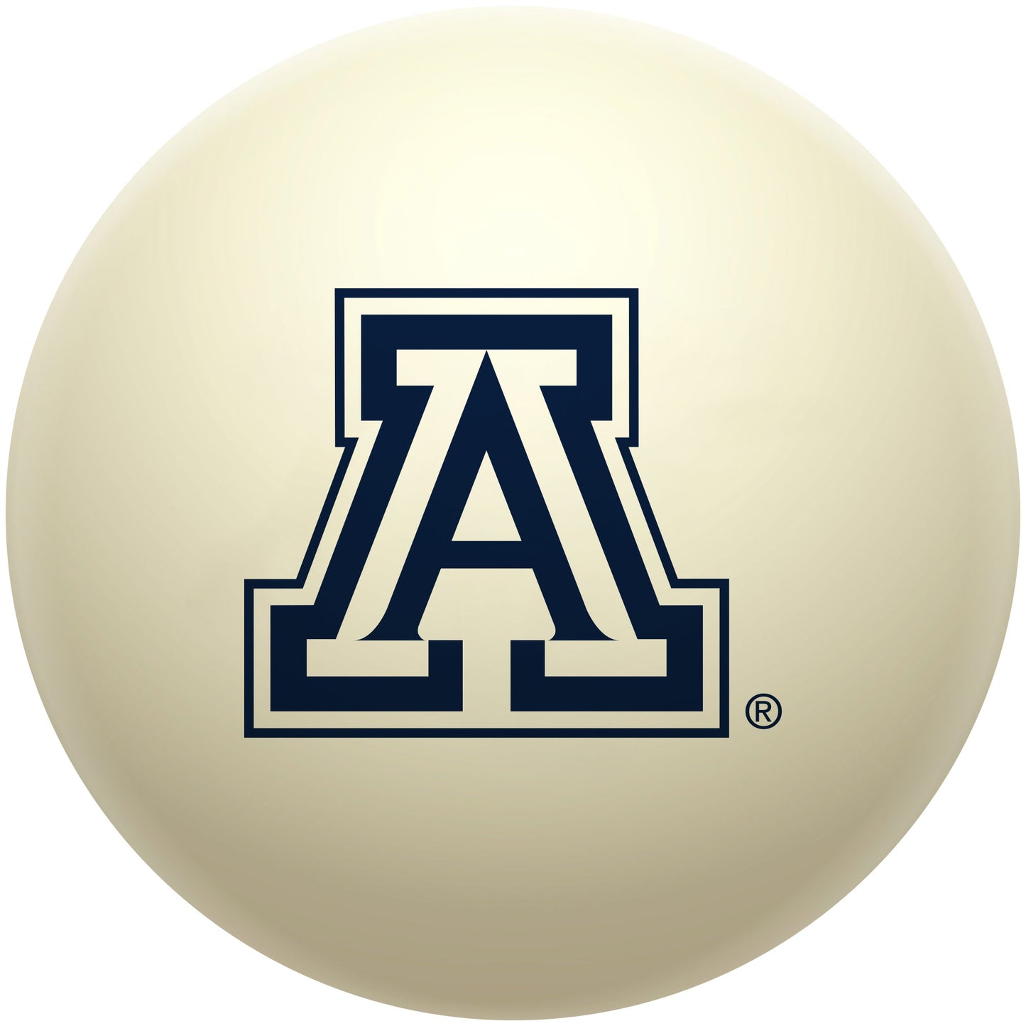 Buy Official Arizona-Wildcats-Pool-Cue-Ball Regulation Pool Table Cue Ball   Premium College Billiard Replacement Ball Front View