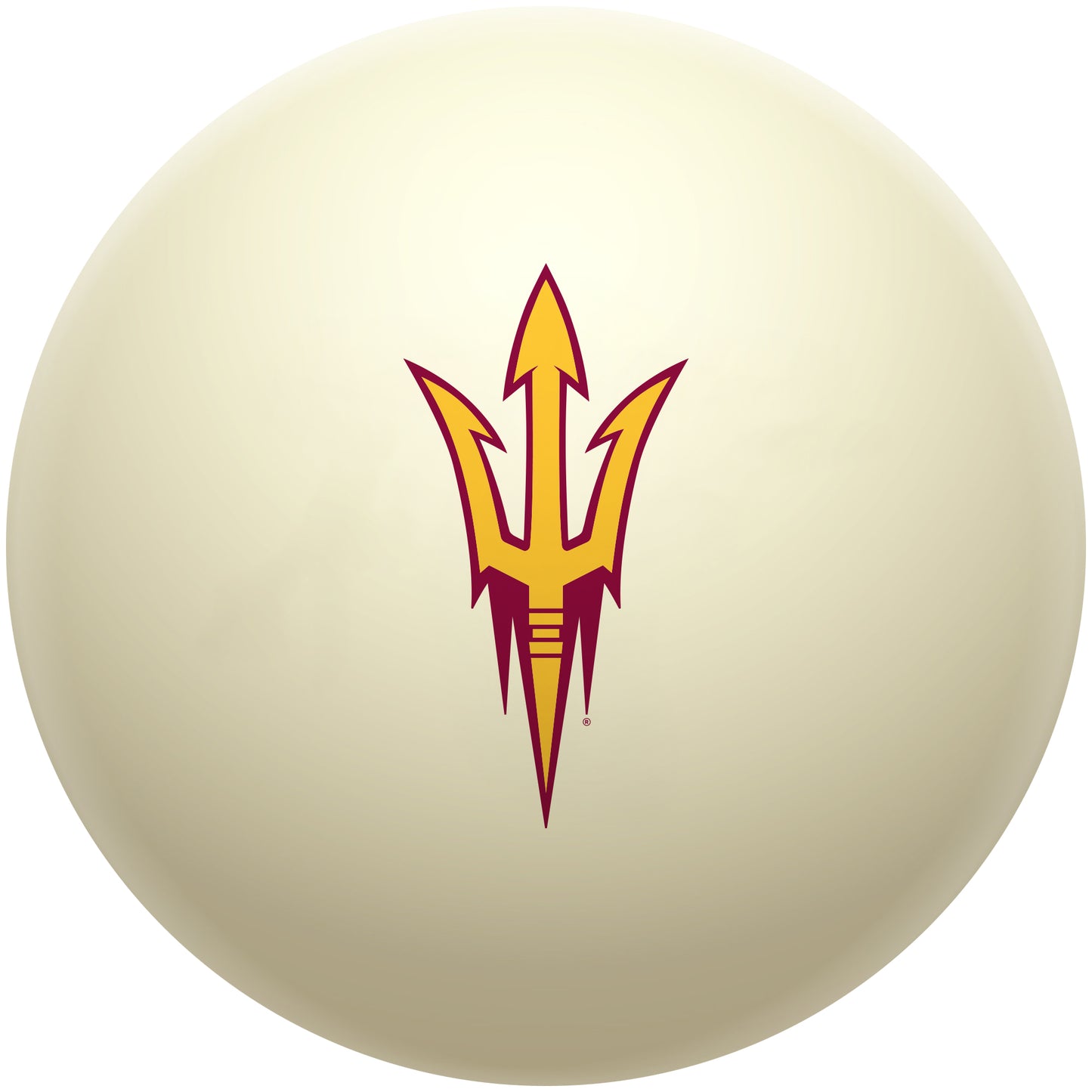 Buy Official Arizona-State-Sun-Devils-Pool-Cue-Ball Regulation Pool Table Cue Ball   Premium College Billiard Replacement Ball Front View