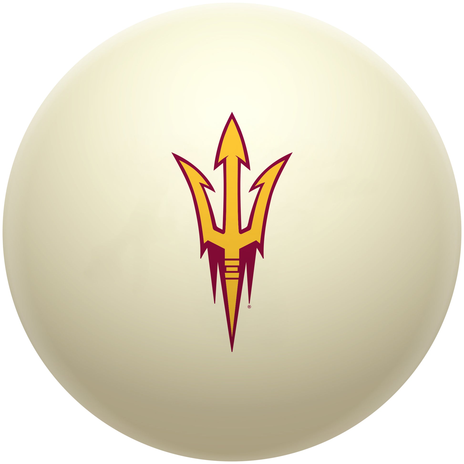 Buy Official Arizona-State-Sun-Devils-Pool-Cue-Ball Regulation Pool Table Cue Ball   Premium College Billiard Replacement Ball Front View
