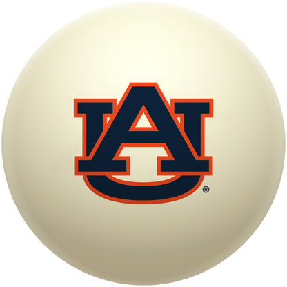 Buy Official Auburn-Tigers-Pool-Cue-Ball Regulation Pool Table Cue Ball   Premium College Billiard Replacement Ball Front View