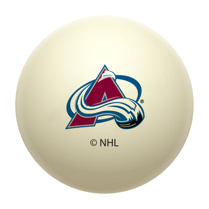 Colorado Avalanche NHL regulation pool table cue ball with team logo