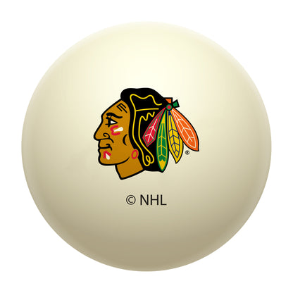 Chicago Blackhawks NHL regulation pool table cue ball with team logo