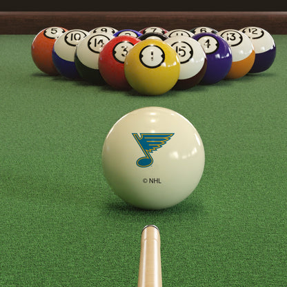 St. Louis Blues NHL pool table cue ball - lifestyle photo