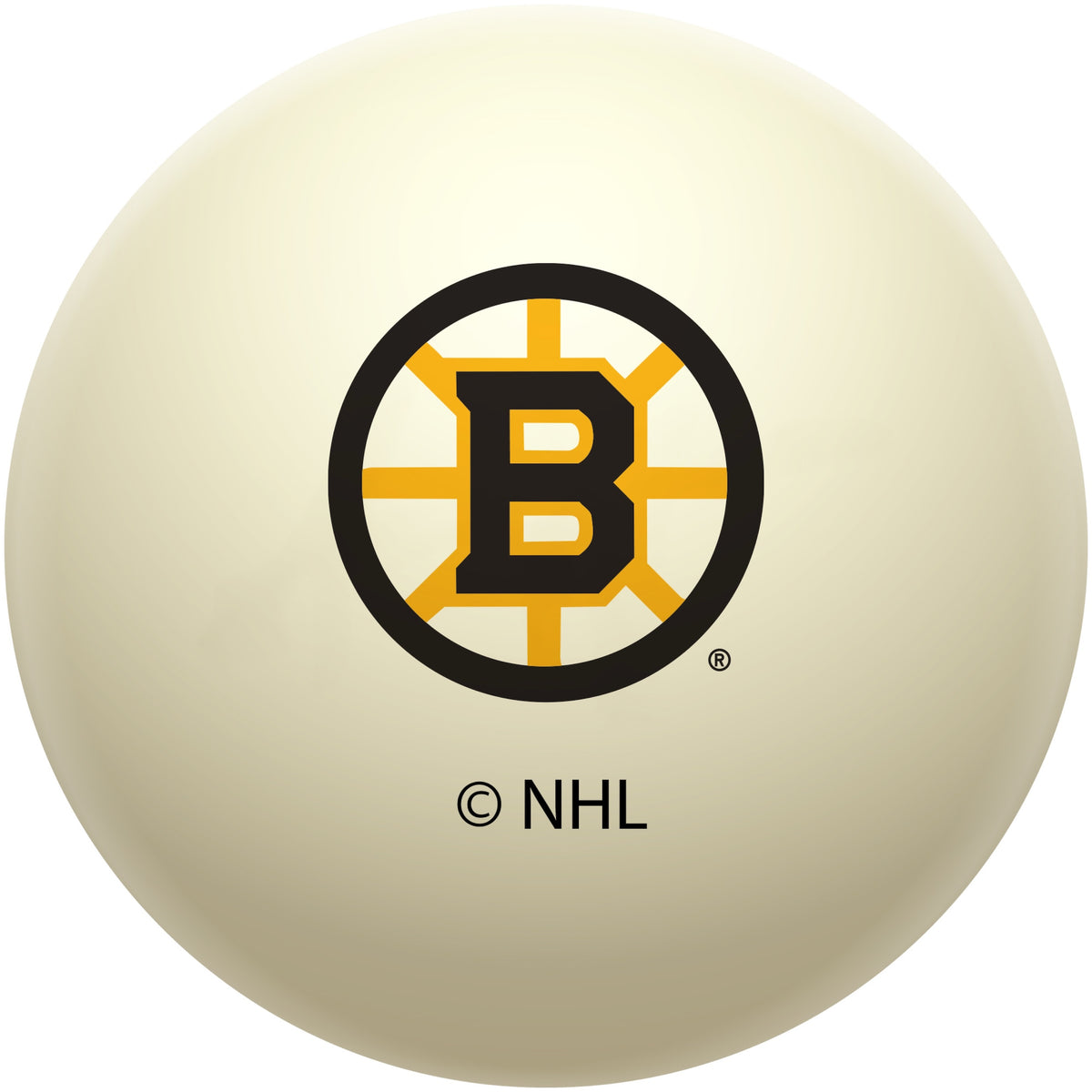 Boston Bruins NHL regulation pool table cue ball with team logo
