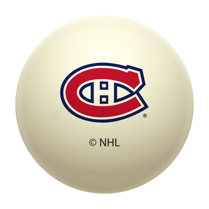 Montreal Canadiens NHL regulation pool table cue ball with team logo