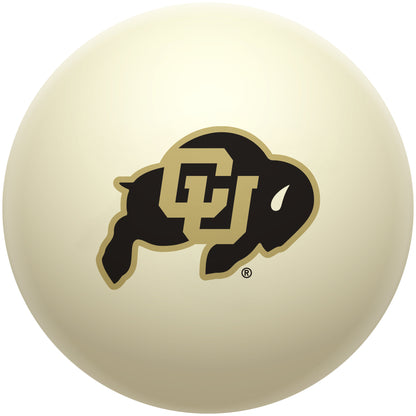 Buy Official Colorado-Buffaloes-Pool-Cue-Ball Regulation Pool Table Cue Ball   Premium College Billiard Replacement Ball Front View