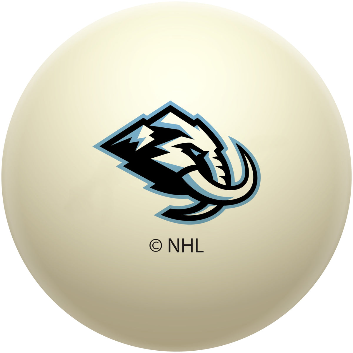 Utah Mammoth NHL regulation pool table cue ball with team logo
