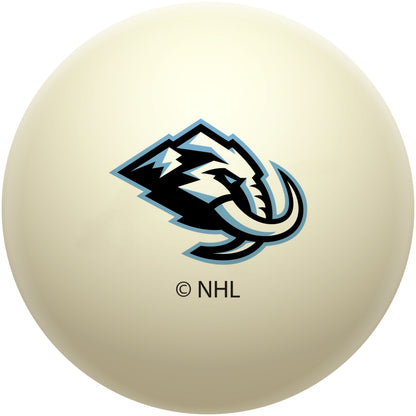 Utah Mammoth NHL regulation pool table cue ball with team logo