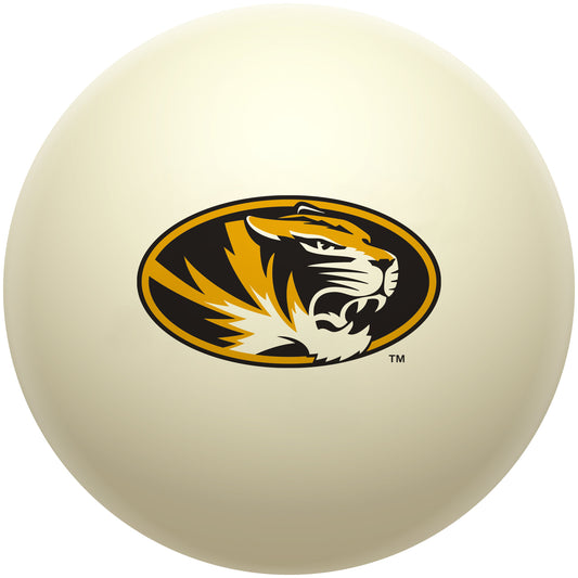 Buy Official Missouri-Tigers-Pool-Cue-Ball Regulation Pool Table Cue Ball   Premium College Billiard Replacement Ball Front View