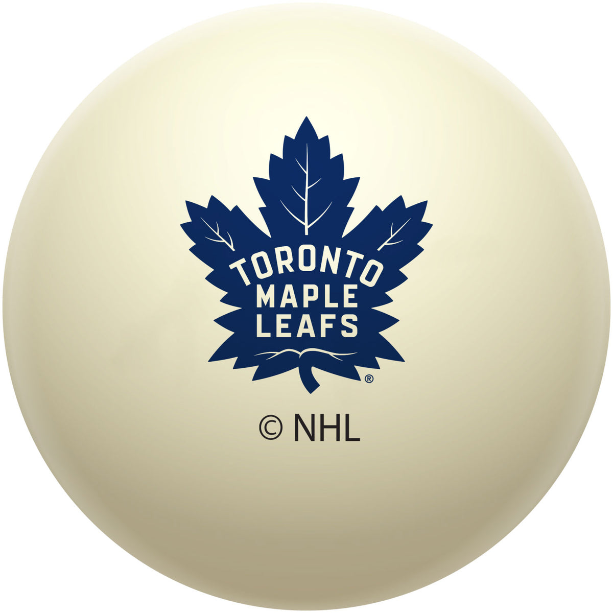 Toronto Maple Leafs NHL regulation pool table cue ball with team logo