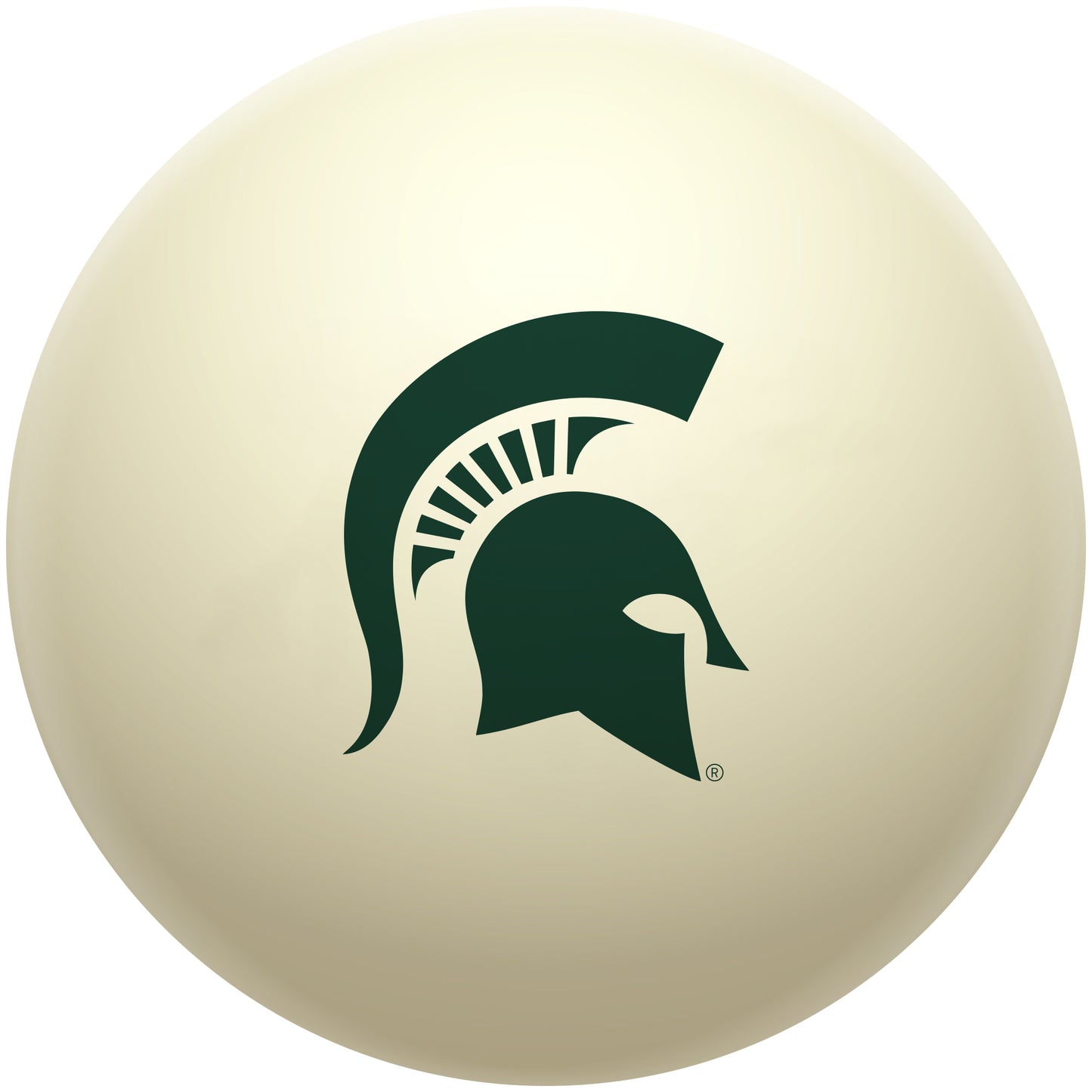 Buy Official Michigan-State-Spartans-Pool-Cue-Ball Regulation Pool Table Cue Ball   Premium College Billiard Replacement Ball Front View