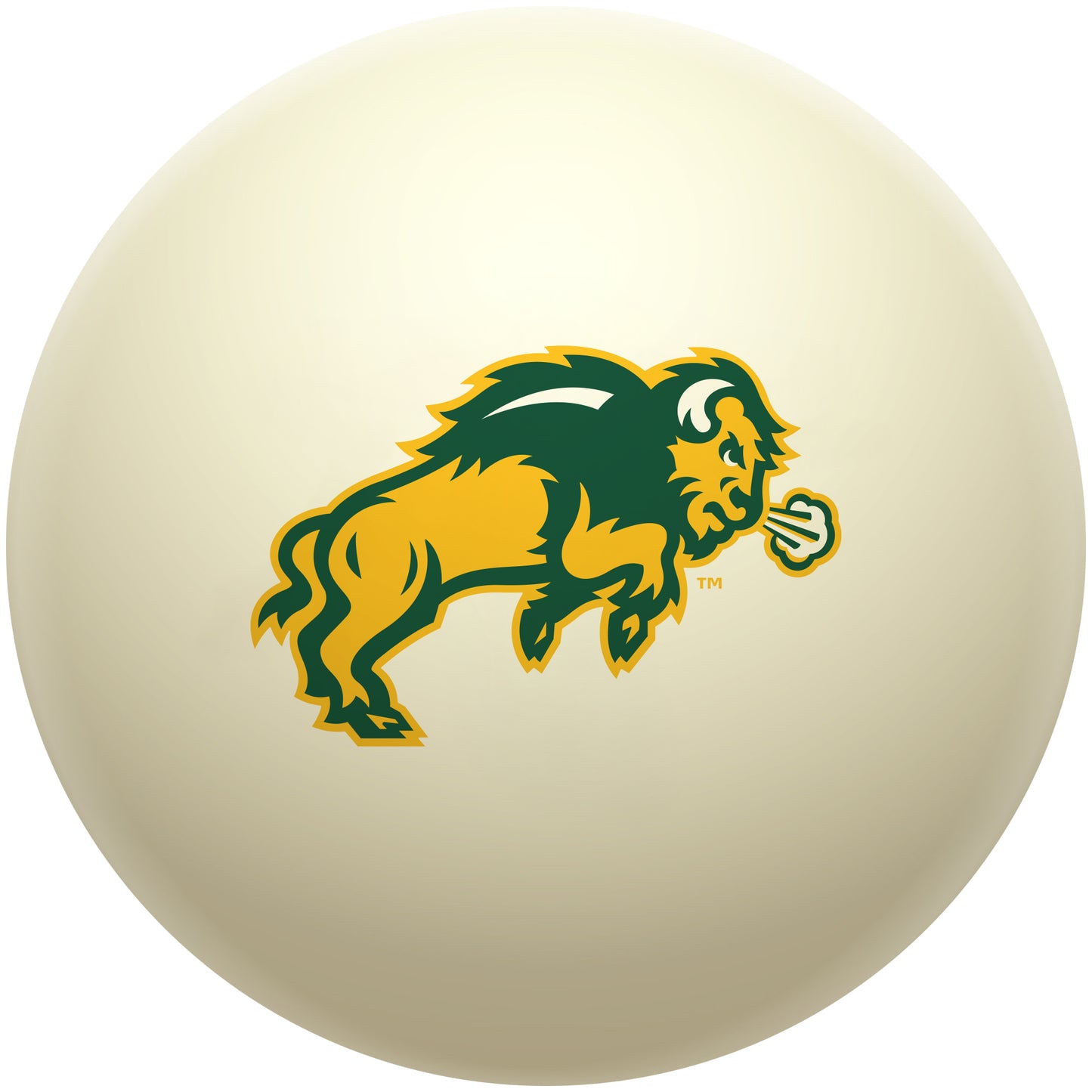 Buy Official North-Dakota-State-Bison-Pool-Cue-Ball Regulation Pool Table Cue Ball   Premium College Billiard Replacement Ball Front View