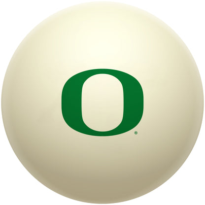Buy Official Oregon-Ducks-Pool-Cue-Ball Regulation Pool Table Cue Ball   Premium College Billiard Replacement Ball Front View