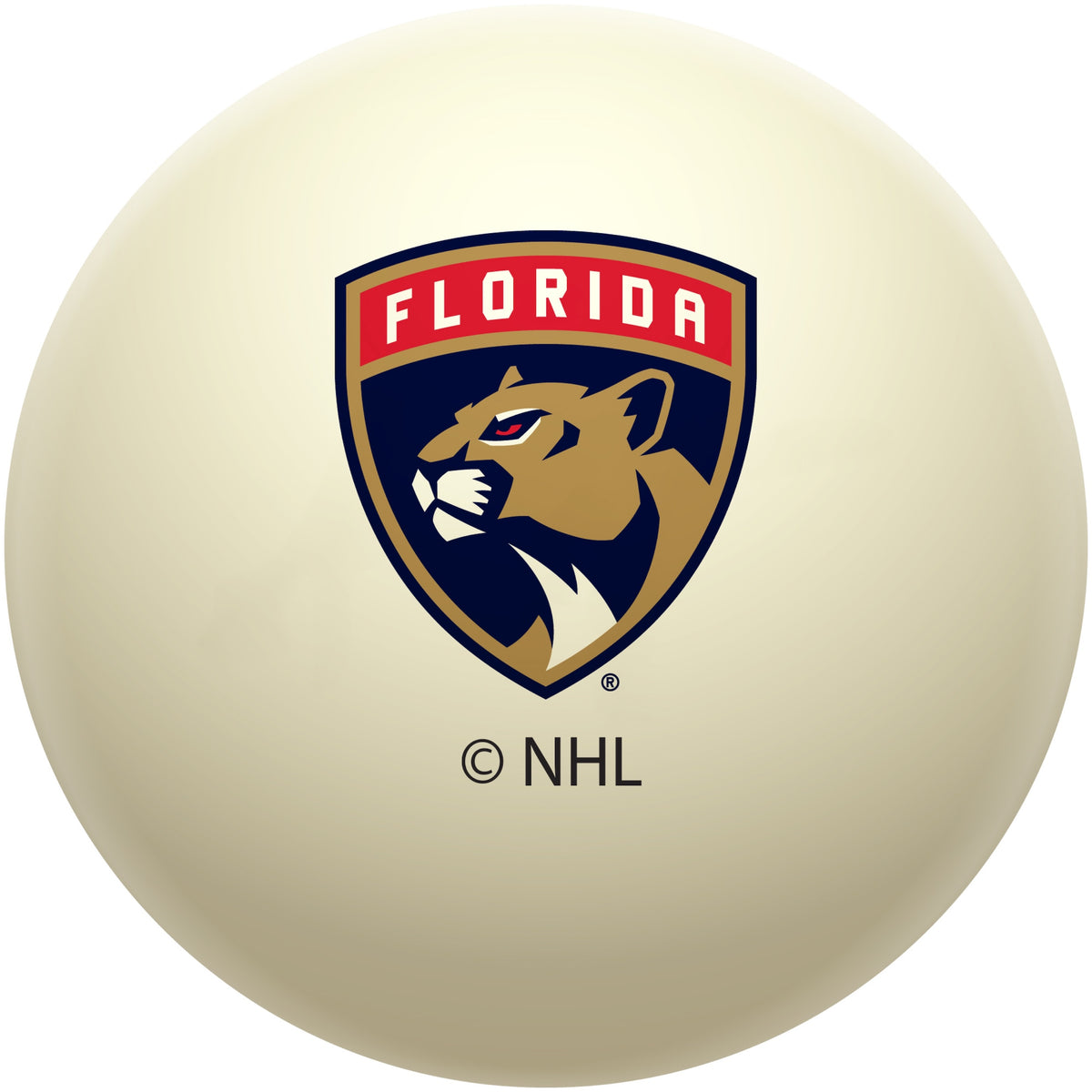 Florida Panthers NHL regulation pool table cue ball with team logo