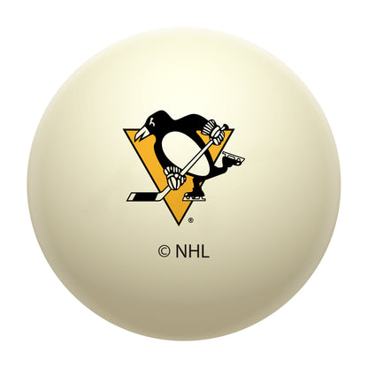 Pittsburgh Penguins NHL regulation pool table cue ball with team logo