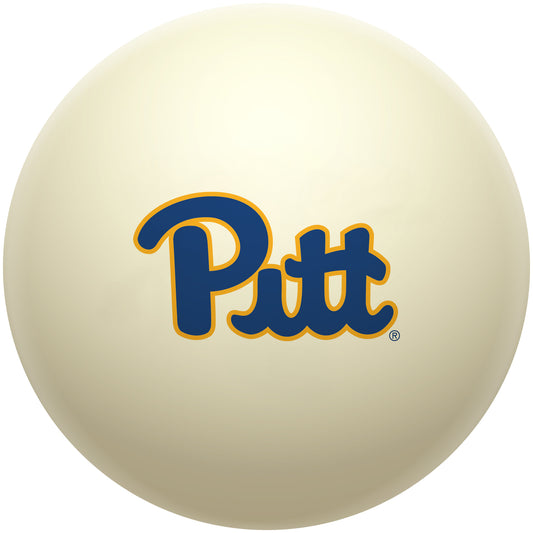 Buy Official Pittsburgh-Panthers-Pool-Cue-Ball Regulation Pool Table Cue Ball   Premium College Billiard Replacement Ball Front View