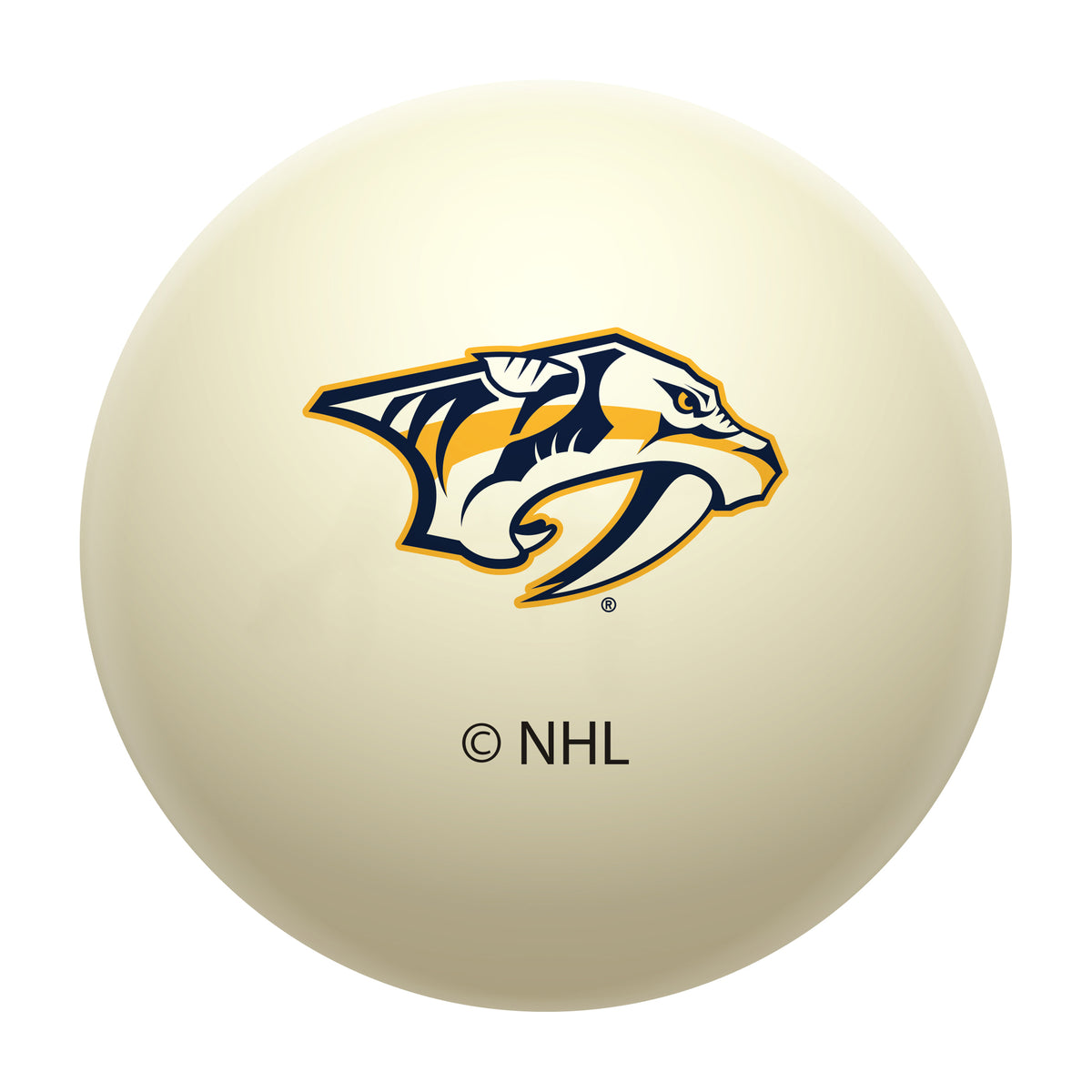 Nashville Predators NHL regulation pool table cue ball with team logo