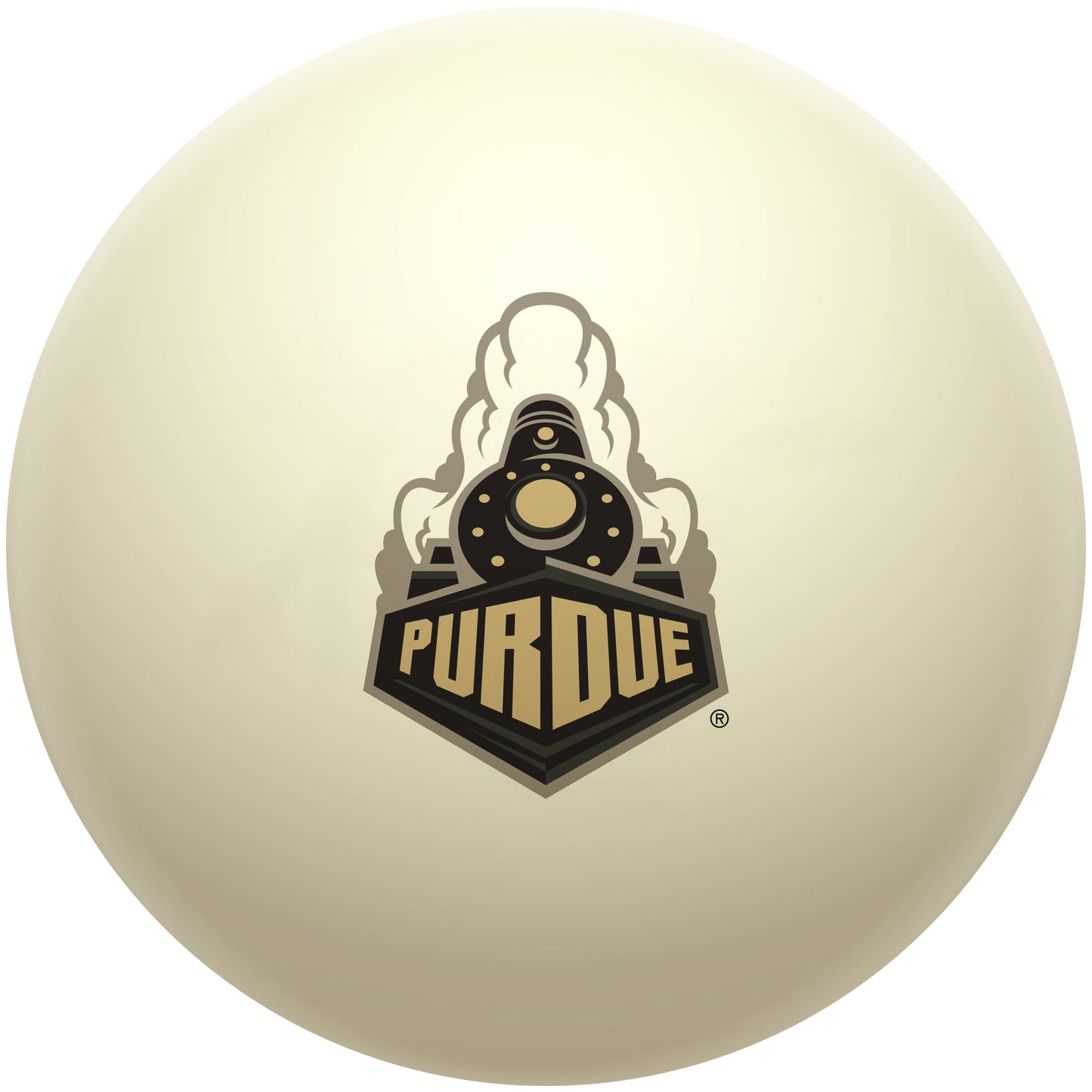 Buy Official Purdue-Boilermakers-Pool-Cue-Ball Regulation Pool Table Cue Ball   Premium College Billiard Replacement Ball Front View