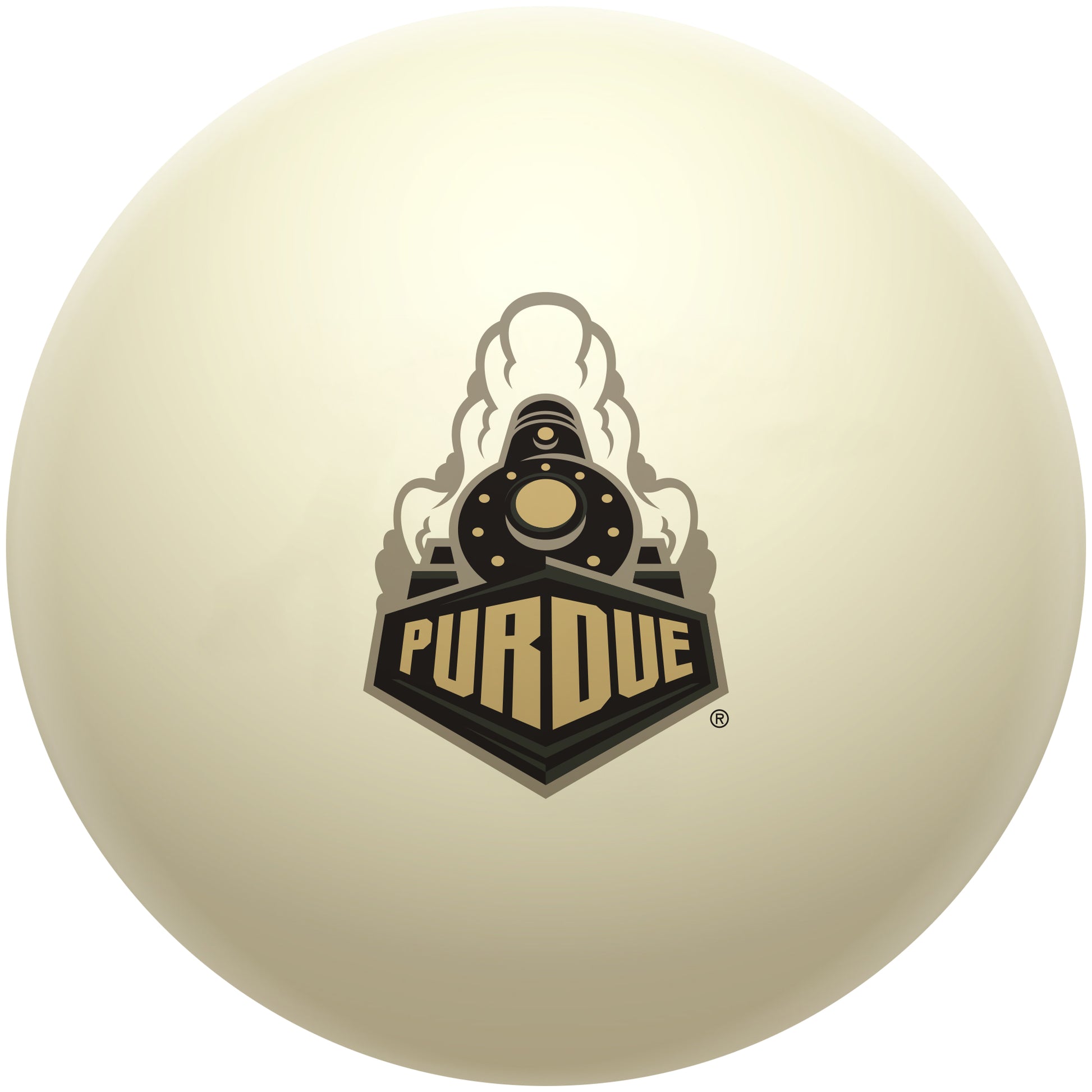 Buy Official Purdue-Boilermakers-Pool-Cue-Ball Regulation Pool Table Cue Ball   Premium College Billiard Replacement Ball Front View