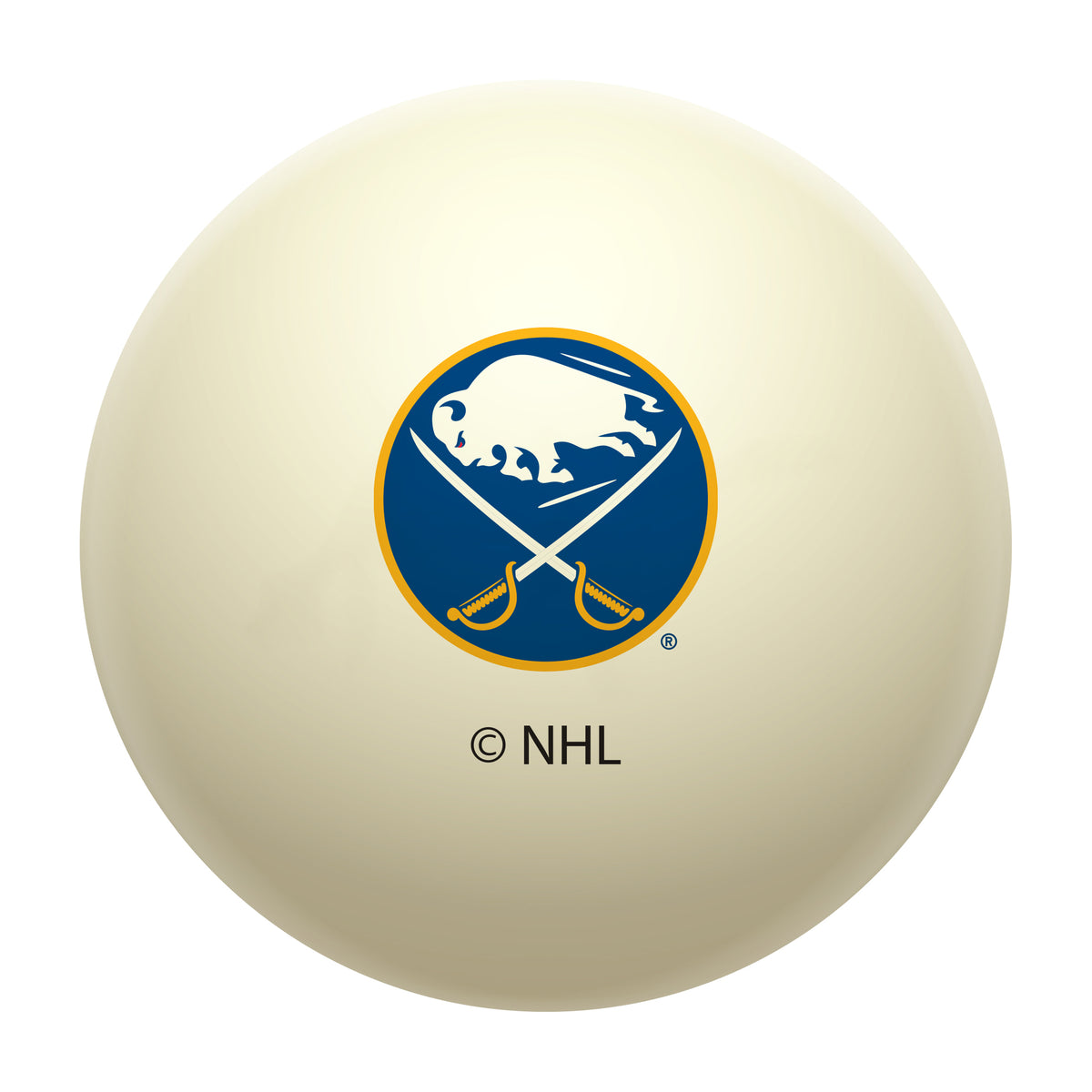 Buffalo Sabres NHL regulation pool table cue ball with team logo