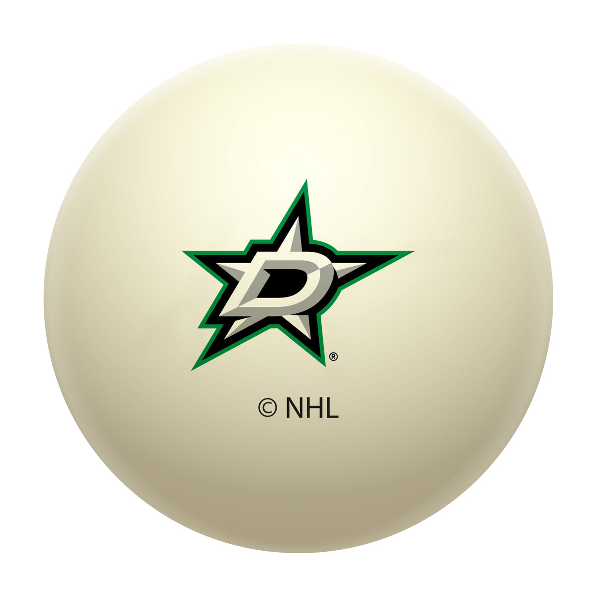 Dallas Stars NHL regulation pool table cue ball with team logo