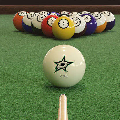 Dallas Stars NHL pool table cue ball - lifestyle photo