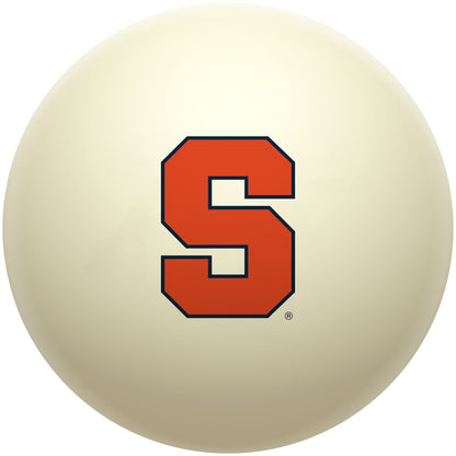 Buy Official Syracuse-Orange-Pool-Cue-Ball Regulation Pool Table Cue Ball   Premium College Billiard Replacement Ball Front View