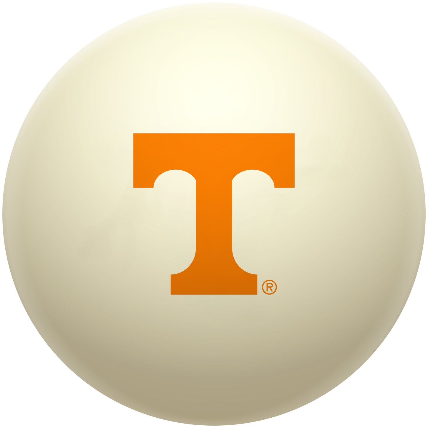 Buy Official Tennessee-Volunteers-Pool-Cue-Ball Regulation Pool Table Cue Ball   Premium College Billiard Replacement Ball Front View