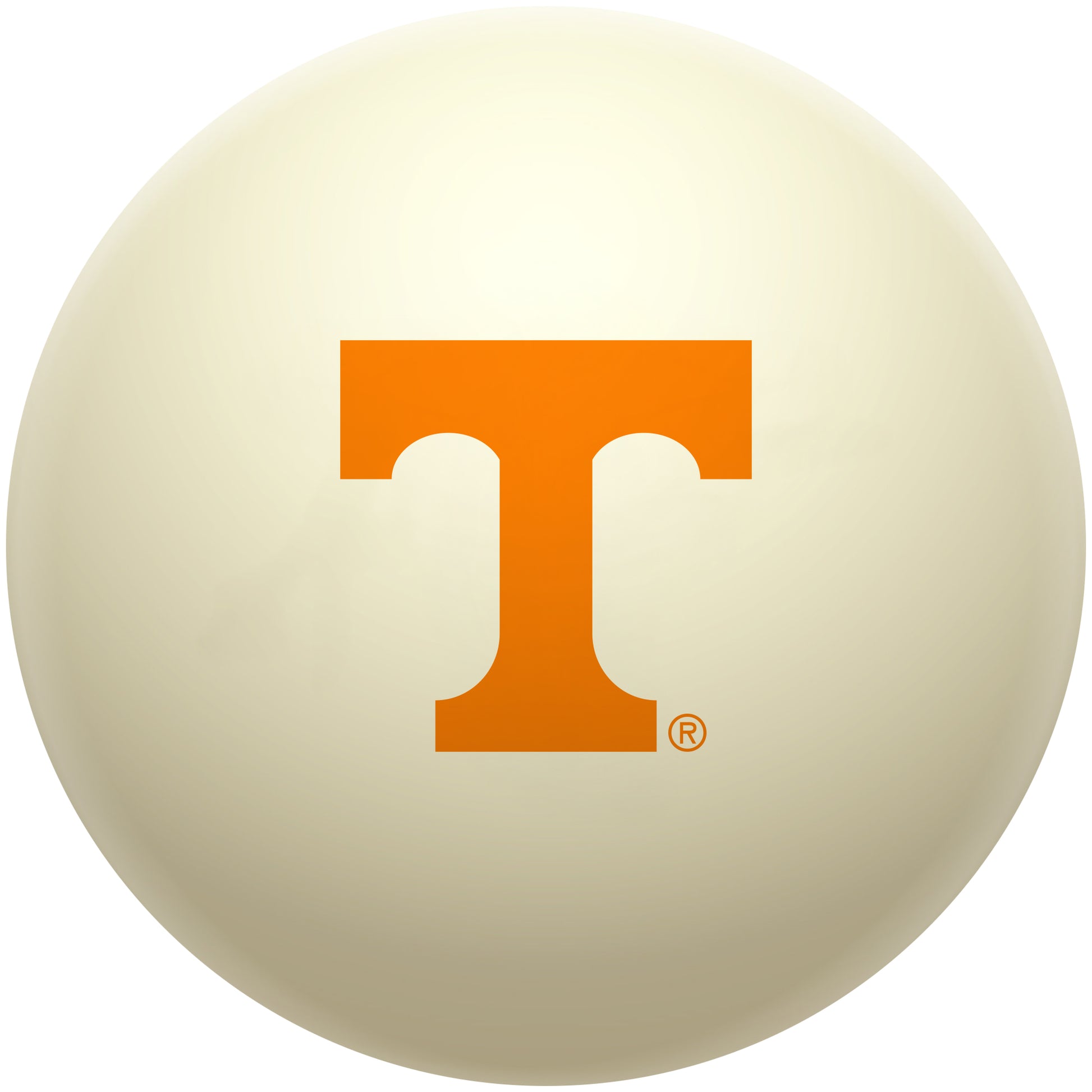 Buy Official Tennessee-Volunteers-Pool-Cue-Ball Regulation Pool Table Cue Ball   Premium College Billiard Replacement Ball Front View