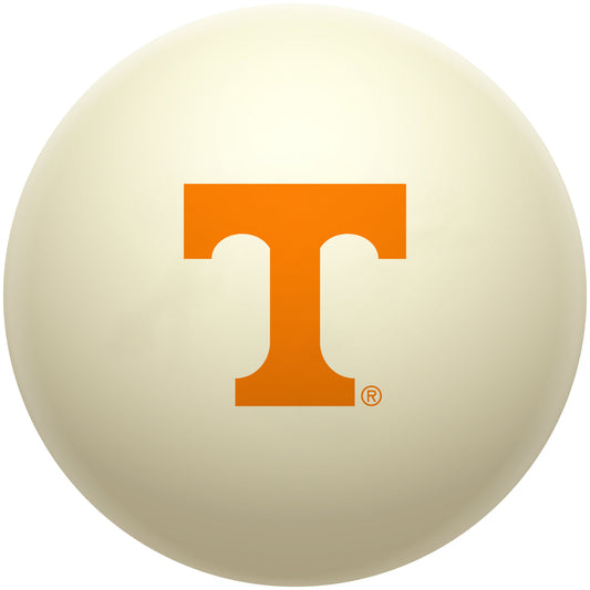 Buy Official Tennessee-Volunteers-Pool-Cue-Ball Regulation Pool Table Cue Ball   Premium College Billiard Replacement Ball Front View