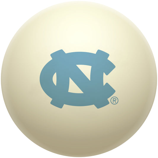 Buy Official North-Carolina-Tar-Heels-Pool-Cue-Ball Regulation Pool Table Cue Ball   Premium College Billiard Replacement Ball Front View