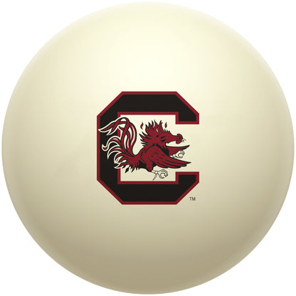 Buy Official South-Carolina-Gamecocks-Pool-Cue-Ball Regulation Pool Table Cue Ball   Premium College Billiard Replacement Ball Front View