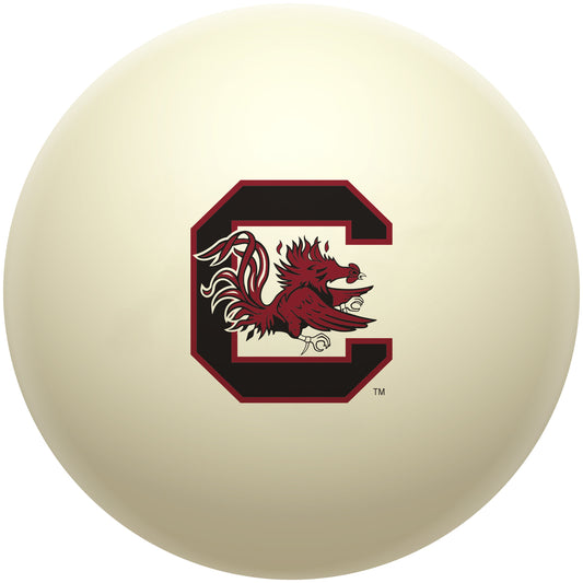 Buy Official South-Carolina-Gamecocks-Pool-Cue-Ball Regulation Pool Table Cue Ball   Premium College Billiard Replacement Ball Front View