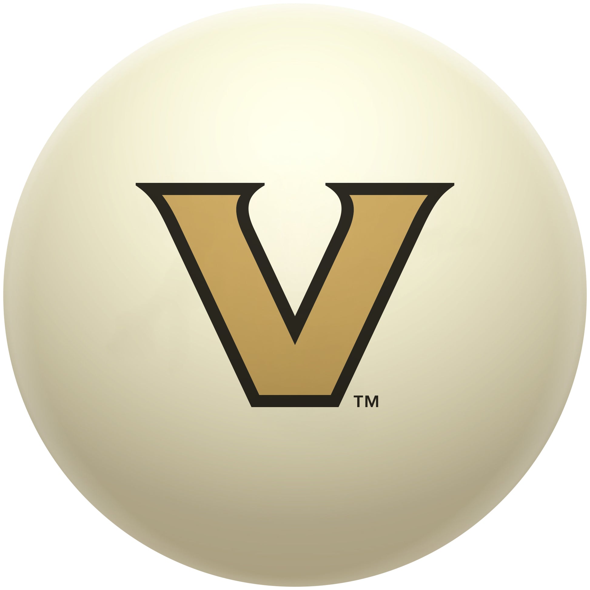 Buy Official Vanderbilt-Commodores-Pool-Cue-Ball Regulation Pool Table Cue Ball   Premium College Billiard Replacement Ball Front View