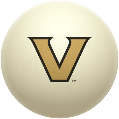 Buy Official Vanderbilt-Commodores-Pool-Cue-Ball Regulation Pool Table Cue Ball   Premium College Billiard Replacement Ball Front View