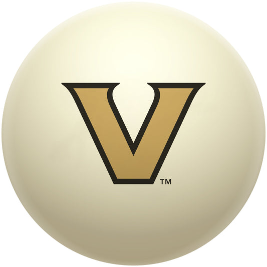 Buy Official Vanderbilt-Commodores-Pool-Cue-Ball Regulation Pool Table Cue Ball   Premium College Billiard Replacement Ball Front View