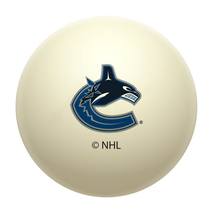 Vancouver Canucks NHL regulation pool table cue ball with team logo