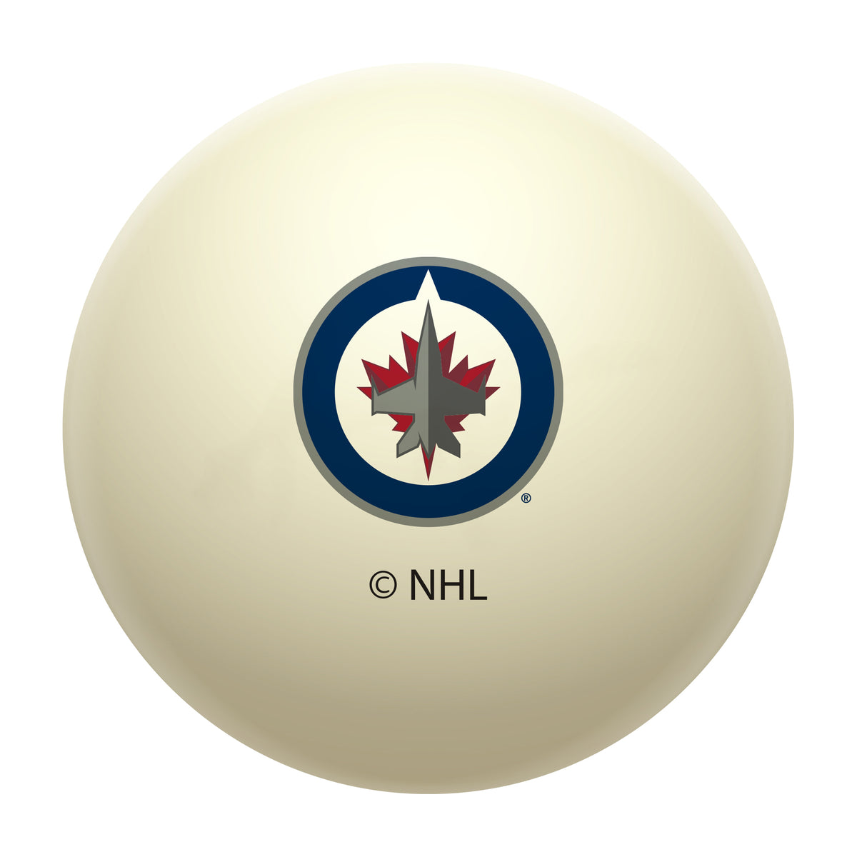 Winnipeg Jets NHL regulation pool table cue ball with team logo