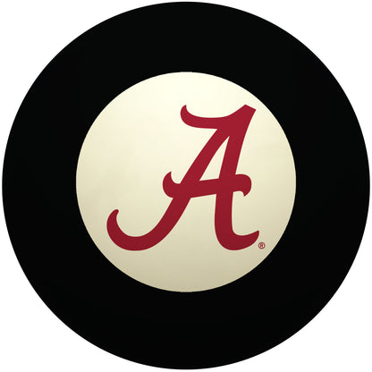 Buy Official Alabama-Crimson-Tide-Pool-8-Ball Regulation Pool Table 8-Ball - Premium College Billiard Replacement Ball Front View